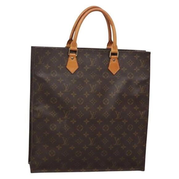 LOUIS VUITTON Monogram Sac Plat Hand Bag - Picture 1 of 16